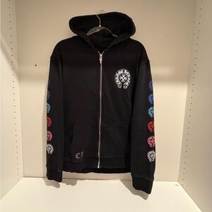 Black Chrome Hearts Zip Up Hoodie AUTHENTIC